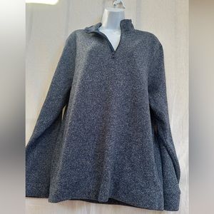 Old Navy Blue Pull over jacket  1/4 zipper Size XL